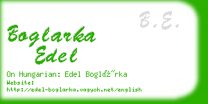 boglarka edel business card
